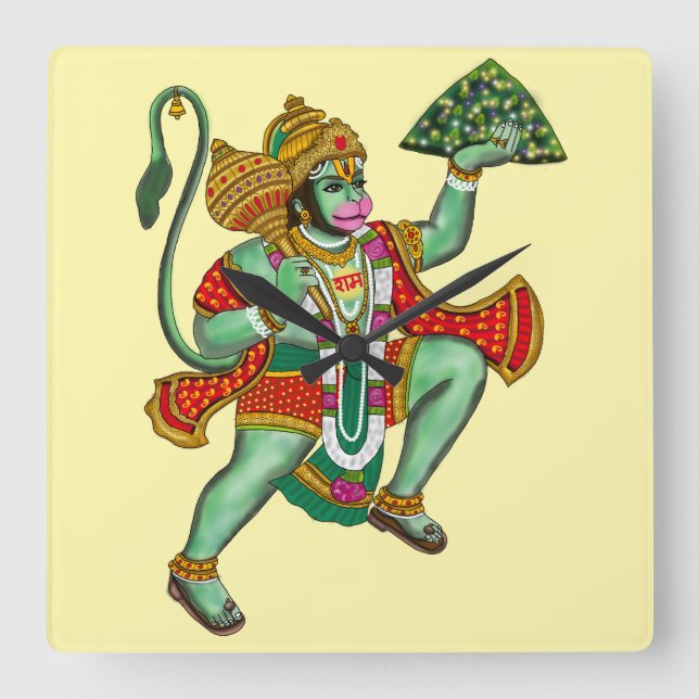 Horloge murale Lord Hanuman (Recto)