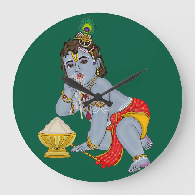 Horloge murale Lord Krishna (Recto)