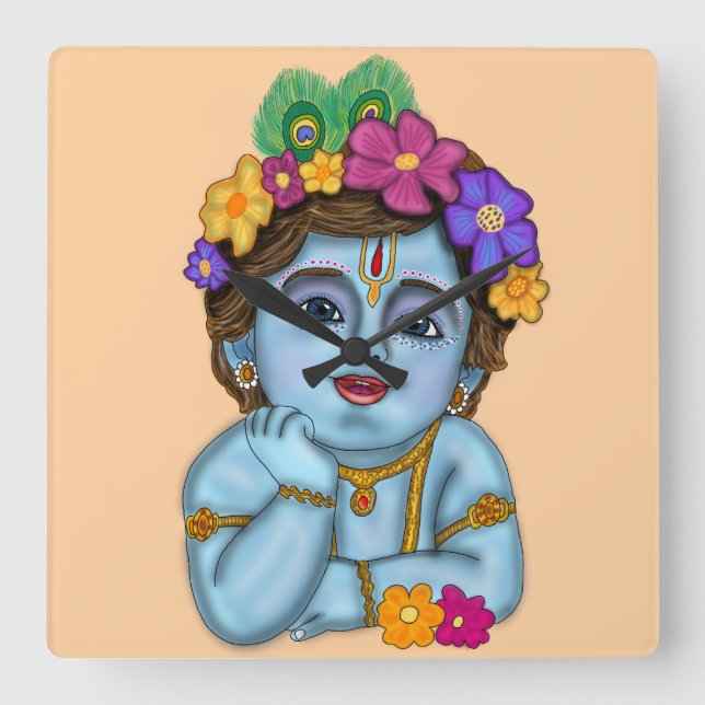 Horloge murale Lord Krishna (Recto)