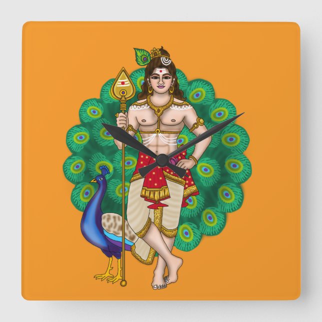 Horloge murale Lord Murugan (Recto)