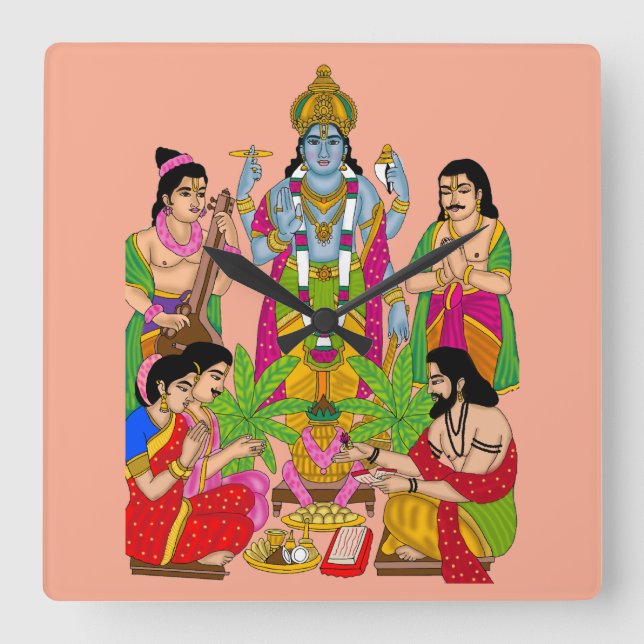 Horloge murale Lord Satyanarayan (Recto)