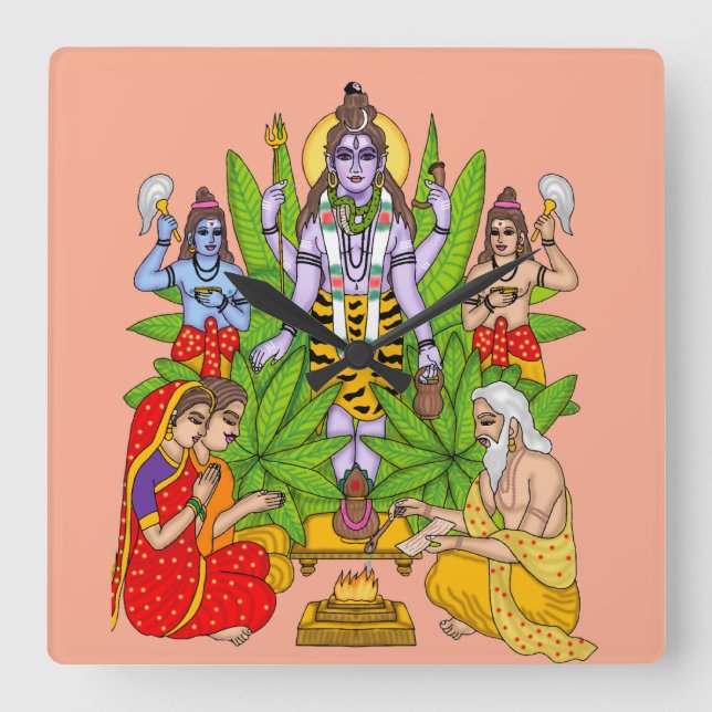Horloge murale Lord Shiva (Recto)