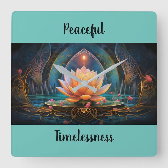 Horloge murale Lotus (Recto)