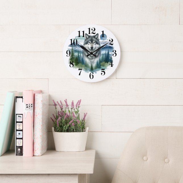 Horloge murale Loup (Salle de lecture)