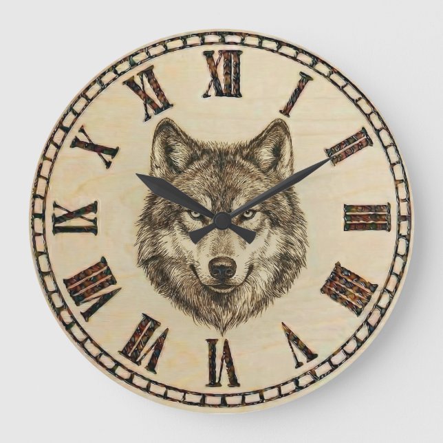 Horloge murale Loup (Recto)