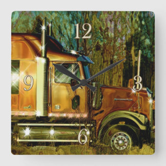 Horloge murale lourde d'art de Camion-amants de