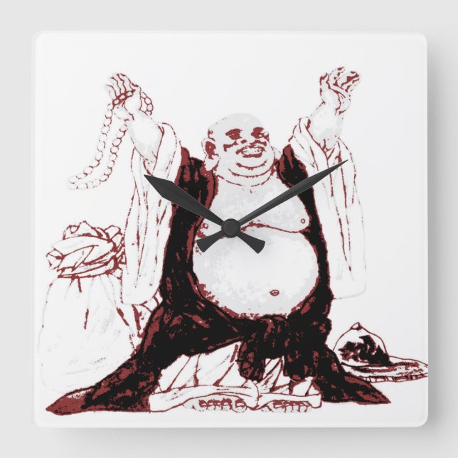 Horloge murale Lucky Bouddha (Recto)