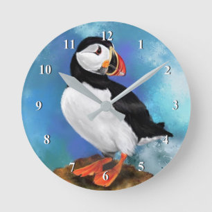 Horloge murale macareux