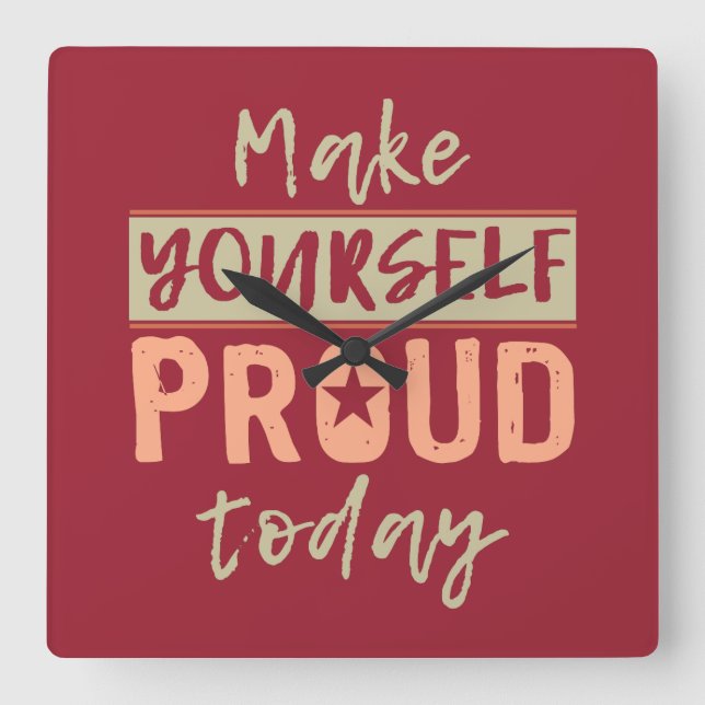 horloge murale "Make Yourself-fier" (Recto)