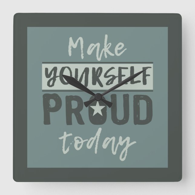 horloge murale "Make Yourself-fier" (Recto)