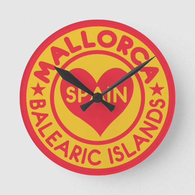 horloge murale MALLORCA Espagne (Recto)