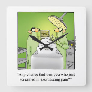 Horloge murale Médicale Humour