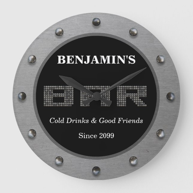 Horloge murale minimaliste moderne (Recto)