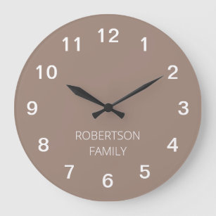 Horloge murale minimaliste personnalisée