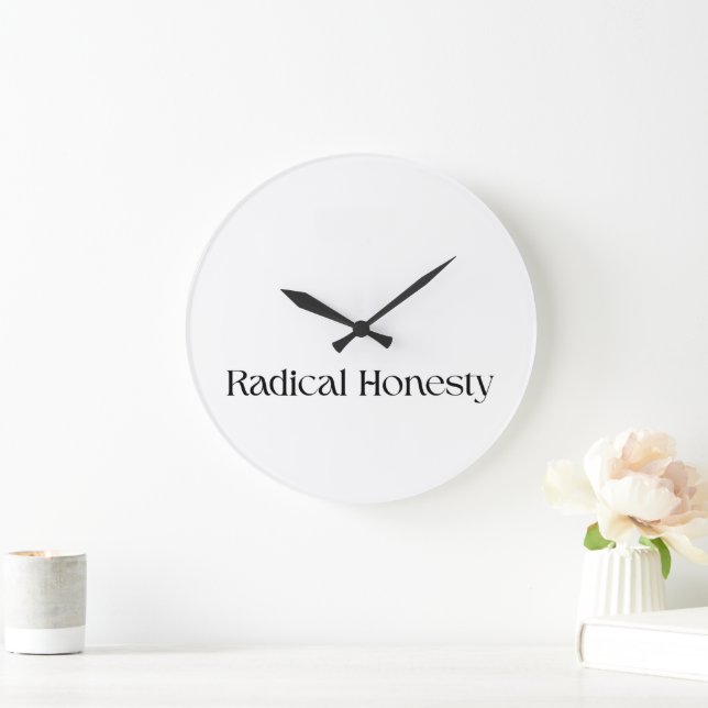 Horloge murale minimaliste Radical Honesty (Maison)
