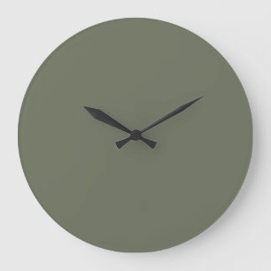 Horloge Murale Minimaliste Vert Mousse