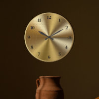 Horloge murale moderne en or pour la maison