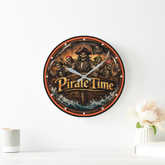 Horloge murale Montauk Salvage Co. Pirate Time