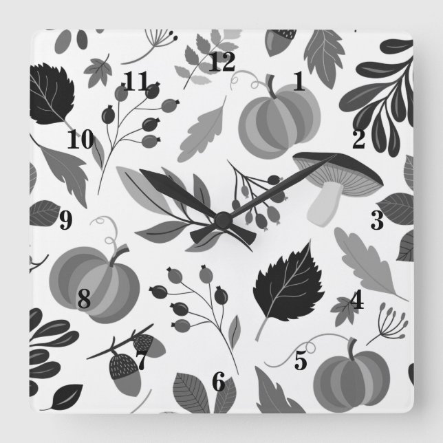Horloge murale Motif d'automne (Recto)