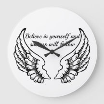 Horloge murale motivante Croyez en vous