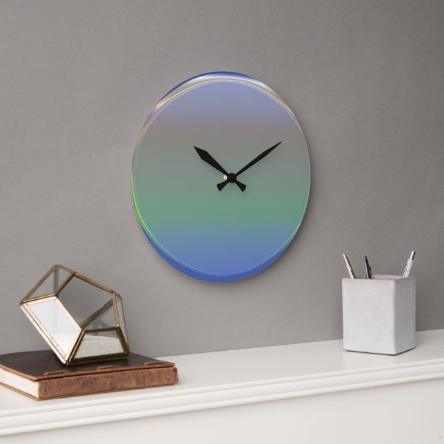 Horloge murale multicolore. (Bureau)
