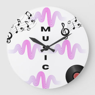 Horloge Murale Musique Moderne | Design en Ondes S