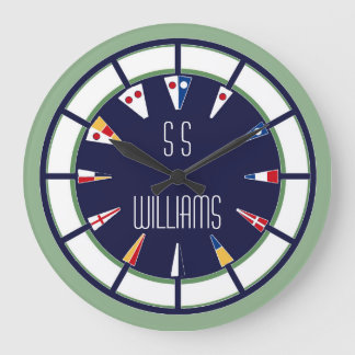 Horloge murale nautique faite sur commande de