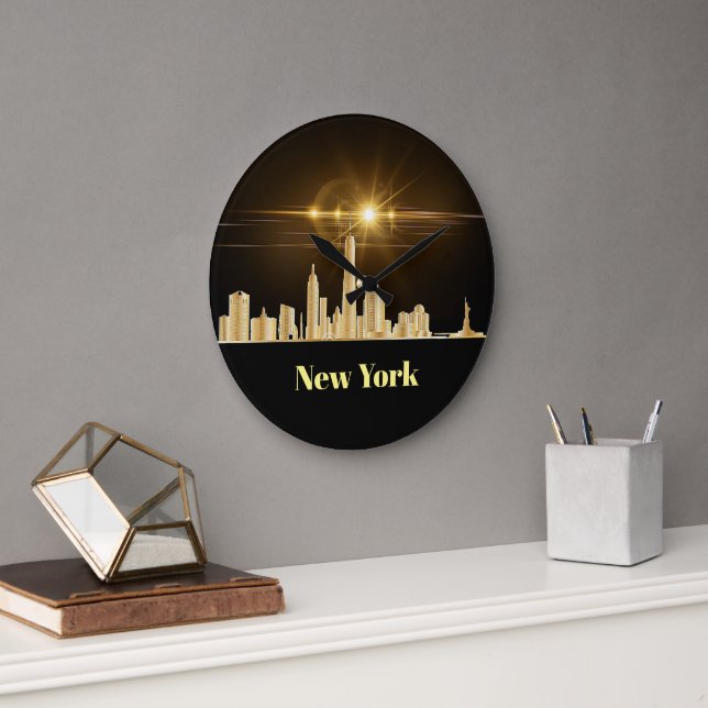 horloge murale new york (Bureau)
