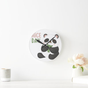 Horloge murale Nice Day Bear