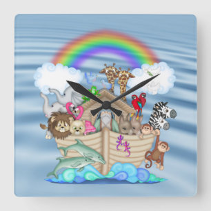 Horloge murale Noahs Ark Nursery