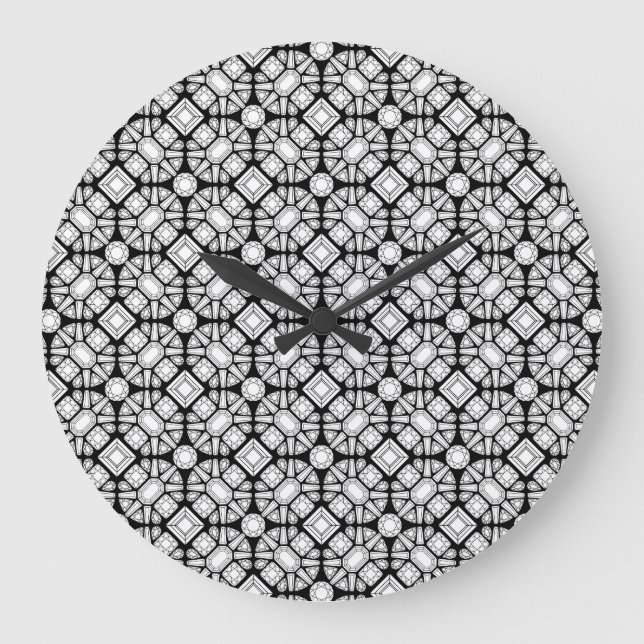 Horloge murale noire et blanche (Recto)