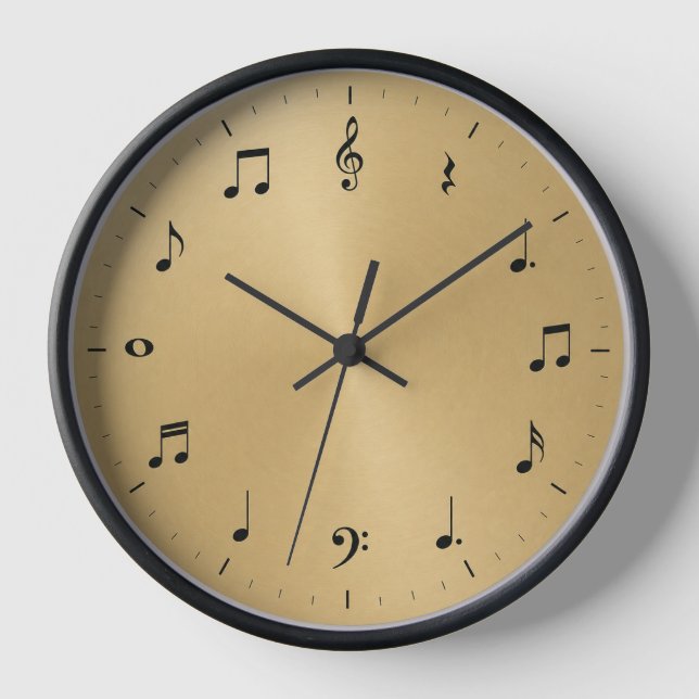 Horloge murale notes de musique - Pour les amateur (Recto)