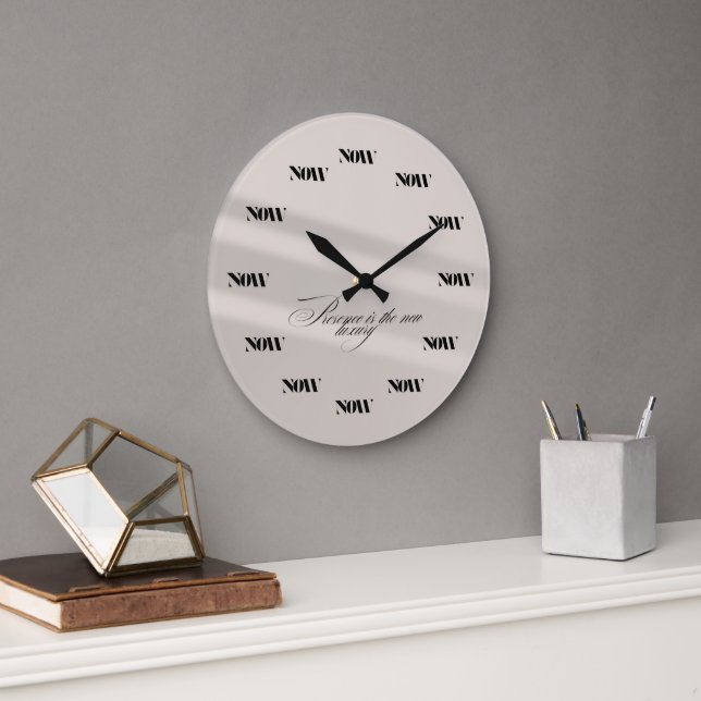 Horloge murale "NOW" Luxueuse (Bureau)