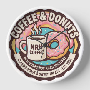 Horloge murale NRH Coffee & Donuts Vintage Diner 1