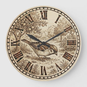 Horloge murale oiseau