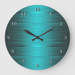 Horloge murale ombragée d'Aqua de turquoise