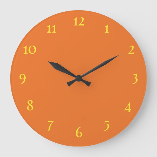 Horloge murale orange (Recto)