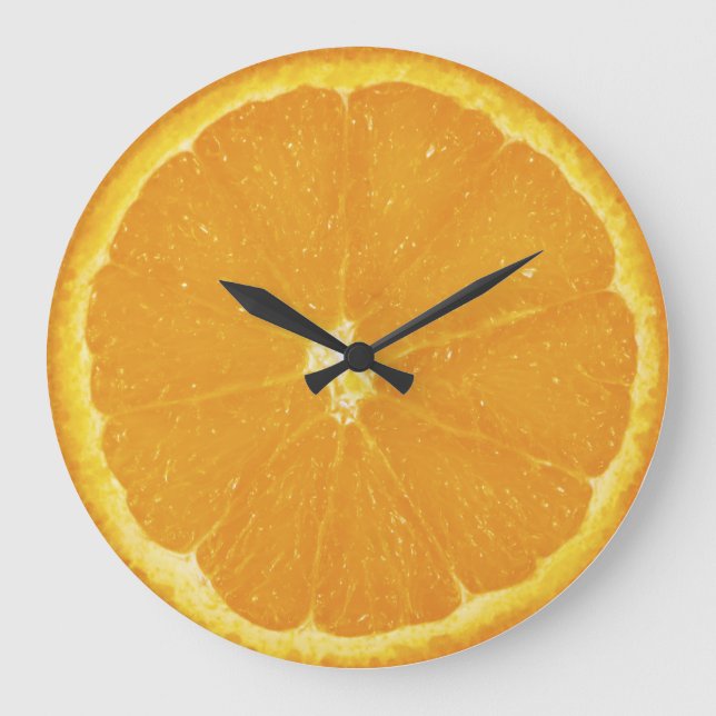 Horloge murale Orange Slice Pizza (Recto)