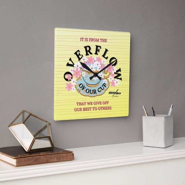 Horloge murale OVERFLOW par Adiela Akoo (Bureau)