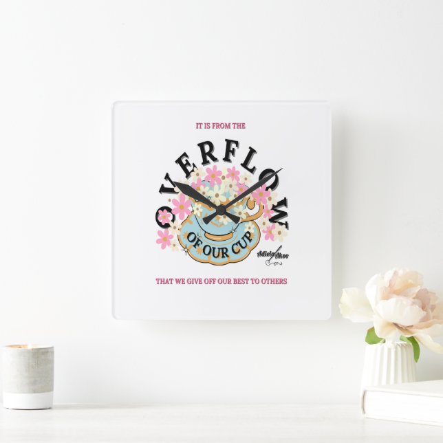 Horloge murale OVERFLOW par Poet Adiela Akoo (Maison)