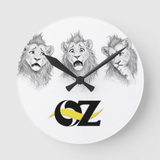 Horloge murale Oz avec le Lion peureux