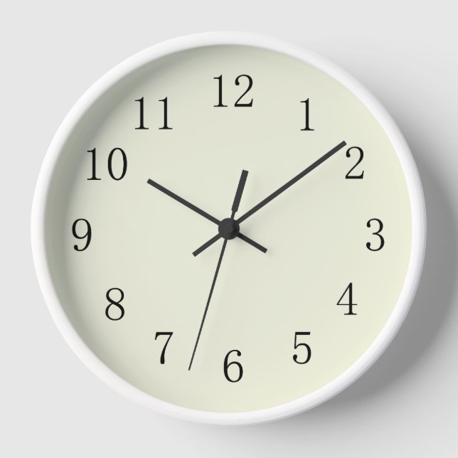 Horloge murale Pastel Beige Cuisine (Recto)