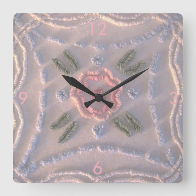 Horloge murale Pastel Chenille (Recto)