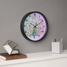 Horloge murale Peacock