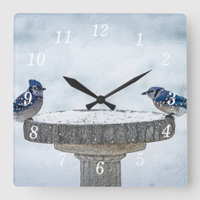 Horloge murale peinte des côtés opposés (Recto)
