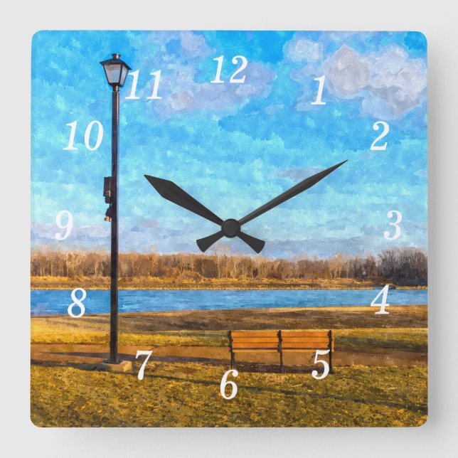 Horloge murale peinte du Banc du Missouri (Recto)