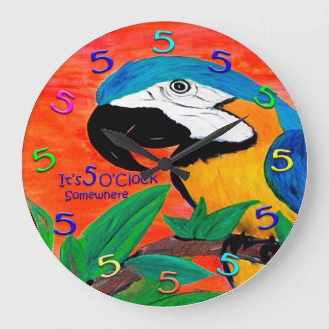 horloge murale perroquet 5 0 (Recto)