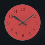 Horloge murale Perse Rouge<br><div class="desc">L'horloge murale perse rouge pour votre cuisine est garantie d'ajouter une touche plus subtile,  mais colorée,  de rouge à n'importe quel mur,  que ce soit dans votre cuisine,  couture,  dortoir,  salle de loisirs,  ou même votre salon. Voir aussi cette horloge rouge avec des chiffres blancs.</div>