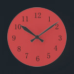 Horloge murale Perse Rouge<br><div class="desc">L'horloge murale perse rouge pour votre cuisine est garantie d'ajouter une touche plus subtile,  mais colorée,  de rouge à n'importe quel mur,  que ce soit dans votre cuisine,  couture,  dortoir,  salle de loisirs,  ou même votre salon. Voir aussi cette horloge rouge avec des chiffres blancs.</div>