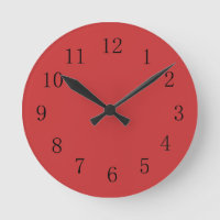 Horloge murale Perse Rouge